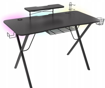 Biurko Gamingowe Komputerowe GENESIS Holm RGB dla Gracza LED OUTLET