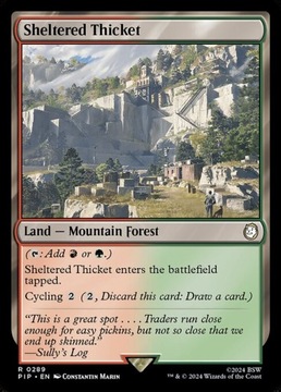 MtG: Sheltered Thicket (PIP)