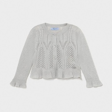 Sweter dziewczęcy MAYORAL 1335 srebrny - 74