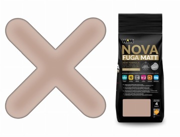 FUGA cementowa NOVA MATT elastyczna BRĄZ 2 kg