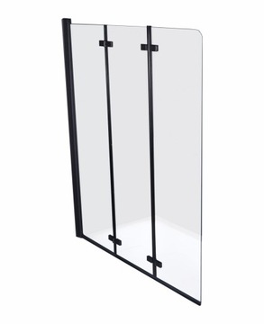 Parawan nawannowy Duso 3-skrzydłowy 120 cm czarny