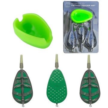 ZESTAW KOSZY ZANĘTOWYCH 20G Z FORMĄ SAHIDO METHOD FEEDER BAIT BASKET SET3+1