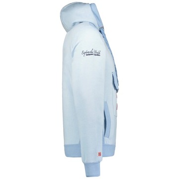 Geographical Norway Sweatshirt Gymclass Hoodie Sky Blue Man