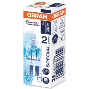 Галогенная лампа G9 25W 230V Для духовки OSRAM