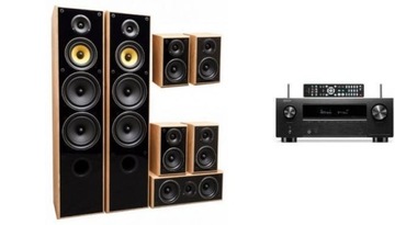 DENON AVR-X2800H + TAGA HARMONY TAV-606v3 ATM oak