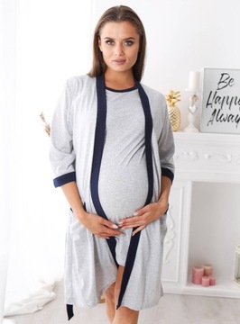 КОМПЛЕКТ РУБАШКА ДЛЯ КОРМЛЕНИЯ, ХАЛАТ ДЛЯ беременностей 3XL