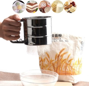 PRZESIEWACZ DO MĄKI SITKO CEDZAK KUBEK DO CIASTA