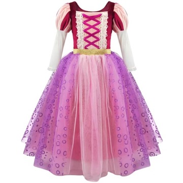 Рапунцель наряд запутанное платье костюм принцессы для мяча 128 134