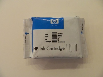 TUSZ HP 70 ORYGINAŁ C9445S Green 69ML