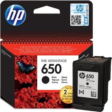 HP 650 с черными чернилами (черный) CZ101AE 360s