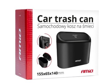 Samochodowy kosz na śmieci śmietnik do auta AMIO-03235