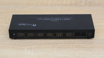 FEINTECH VMS02400 HDMI-ПЕРЕКЛЮЧАТЕЛЬ-СПЛИТТЕР, ЧЕРНЫЙ