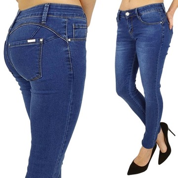 Mango Jeans Jeansy biodr\u00f3wki niebieski W stylu casual Moda Jeansy Jeansy biodrówki 
