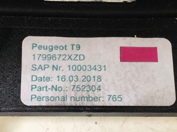 LOKETNÍ OPĚRKA PEUGEOT 308 SW II KOMBI 14-21 1799672XZD