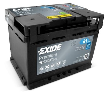 Akumulator EXIDE Premium 61Ah 600A EA612 CARBON BOOST 2.0