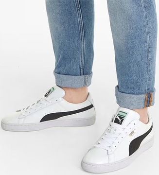 Buty damskie sportowe Puma Basket Classic XXI r.35,5 Białe skórzane trampki