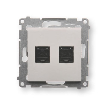 Simon 54 Двойная компьютерная розетка 2xRJ45 кат.6