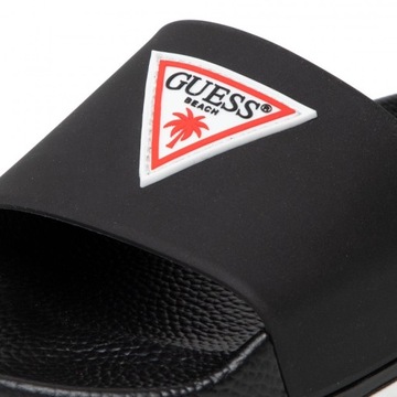 Guess buty klapki damskie czarne oryginał logo na basen E2GZ00BB00F 36