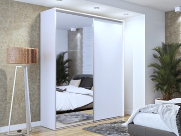 Szafa Przesuwna NEW I 200 Lustro 245 cm wysokości