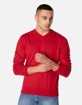 Мужской тонкий свитер с v-образным вырезом S1S C122 r XL