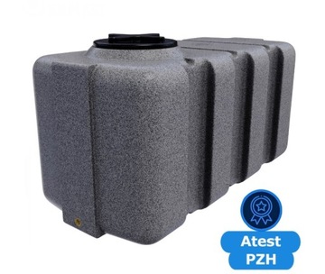 Zbiornik plastikowy marmurkowy 200l na wodę, disel atest PZH 100x48x51 cm