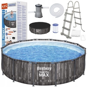 BESTWAY 5614Z * BASEN STELAŻOWY 427x107cm * 10w1 POMPA DRABINKA POKRYWA