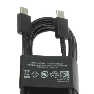 ОРИГИНАЛЬНЫЙ КАБЕЛЬ SAMSUNG USB-C 1,8 М GALAXY S23 S22 S21 A53 A54