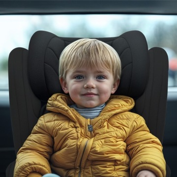 Fotelik Samochodowy dla dzieci Tulano Joy 35 Black 100-150cm ISOFIX I-SIZE