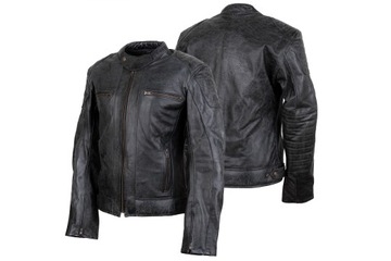 KURTKA SKÓRZANA MĘSKA RYPARD RETRO BLACK/3XL
