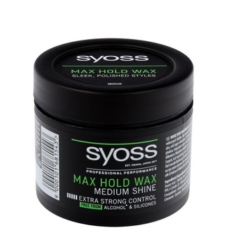 Syoss Wosk stylizujący do włosów Max Hold Medium Shine 150ml