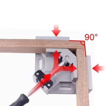 ŚCISK KĄTOWY STOLARSKI IMADŁO NAROŻNE ZACISK MONTAŻOWY KĄT 90° UCHWYT NZ31