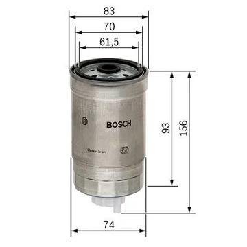 BOSCH 1 457 434 106 FILTR PALIVA LUBLIN 3