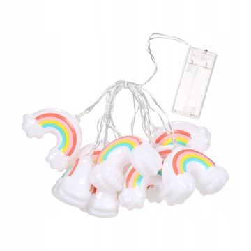 5FT 10LED Rainbow String Lights Świąteczne