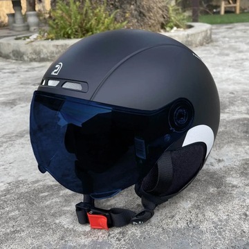 PEMILA Cycling Helmet With Goggles Lens Ear Protection Reflective Sticker