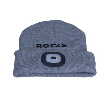ROOKS CZAPKA Z LAMPKĄ 80 LUM ROOKS SZARA