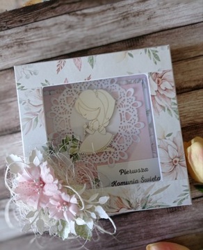 открытка в коробке, Первое Святое Причастие