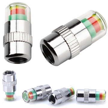 NAKRĘTKI NA WENTYLE WENTYLKI MIERNIK CIŚNIENIA OPON CHROMOWANE OPONY