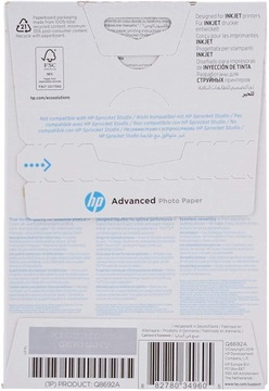 ФОТОБУМАГА ДЛЯ ФОТОГРАФИЙ ДЛЯ ПРИНТЕРА HP Q8692A!