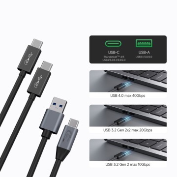 Fanxiang MP400 Enclosure Adapter SSD M2 NVMe PCIE 2W1 USB4 type C 40Gbs