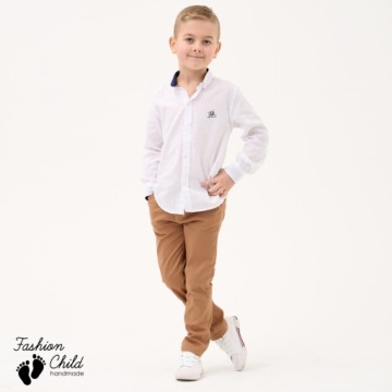 Рубашка Sergio белая с длинными рукавами, размер 56, 1-3 мес.