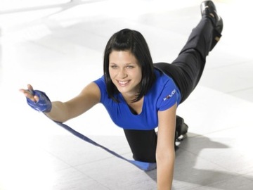 THERABAND GOLD РЕЗИНОВАЯ ЛЕНТА 1,5 М + НАБОР УПРАЖНЕНИЙ