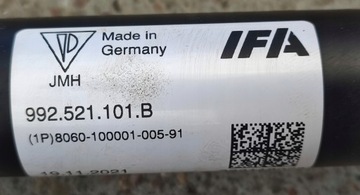HŘÍDEL VAČKA PŘEDNÍ HNACÍ PORSCHE 992 992521101B