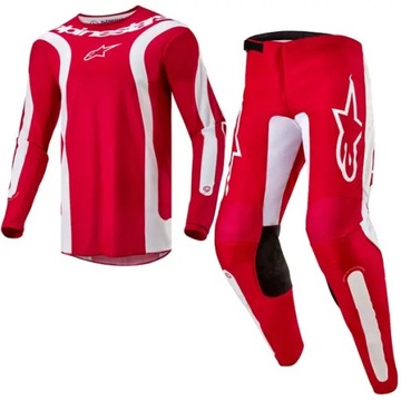 Komplet strój cross quad ENDURO ALPINESTARS MX FLUID RED HONDA BETA M
