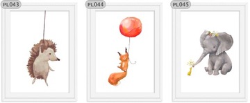 Лизек ежа наклейки плакат 30x40 для рамки A3