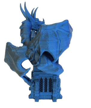 Дракон на башне - маленькая башня для игры в кости - FatesEnd Wyvern Dice Tower Blue