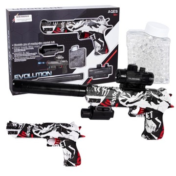 PISTOLET KARABIN AUTOMAT KULKI ŻELOWE laser 40cm
