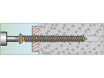 ВИНТ ПО БЕТОНУ 7,5Х42 КОНУС TX30 ZYNK/100/ESSVE
