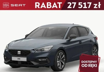 Seat Leon IV 2024 Seat Leon FR 1.5 eTSI 150 KM DSG RATA 1 433 ZL NETTO 1.5 Hybryda 150KM