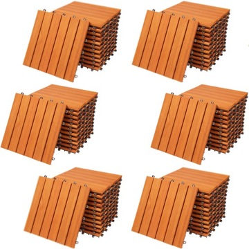 Casaria Płytki Taras Drewno Eukaliptus 30x30 66szt