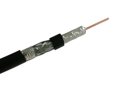 Kabel antenowy Digitsat TDC113 PE żelowany czarny na metry